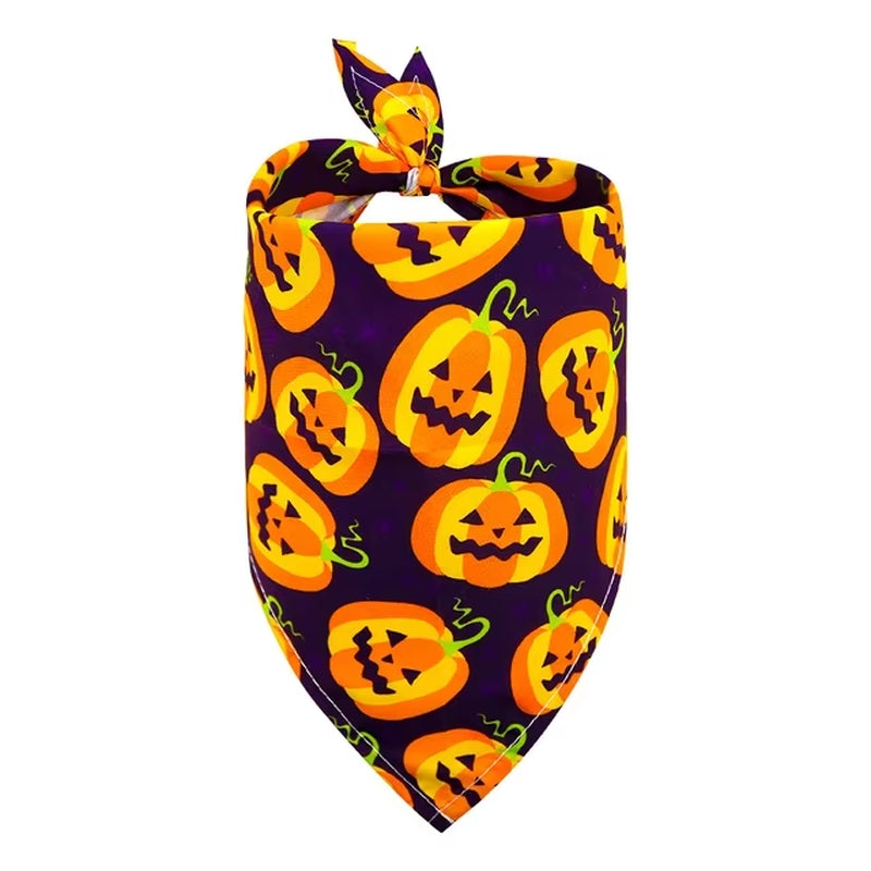 Dog Bandanas Halloween Dog Accessories Pet Dog Bandanas Scarf Small Dog Cat Puppy Bibs Pet Supplies for Small Dogs Dog Grooming