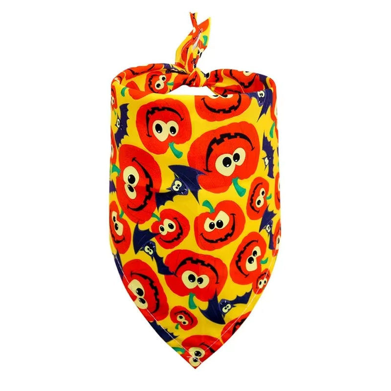 Dog Bandanas Halloween Dog Accessories Pet Dog Bandanas Scarf Small Dog Cat Puppy Bibs Pet Supplies for Small Dogs Dog Grooming